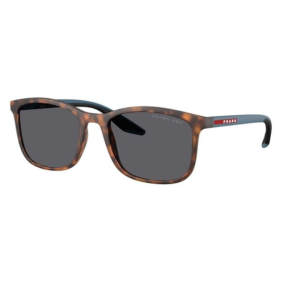New PRADA LINEA ROSSA Havana Polarised Square PS A08S U61-144 Sunglasses Women - Picture 1 of 6